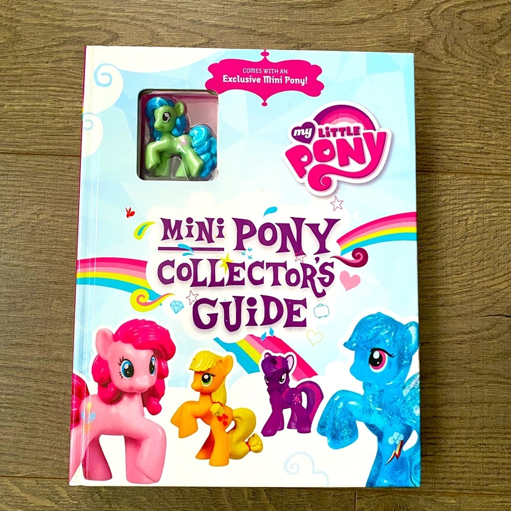 Mini Pony Collectors Guide book + exclusive mini collectors figurine included